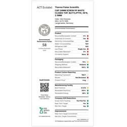 Fisherbrand 24 mm-Schraubdichtung aus PP, weiß, oben geschlossen, 24-400-Gewinde, angebrachtes Septum Weiß, Grau, Rot | Buy Online | Fisher Scientific